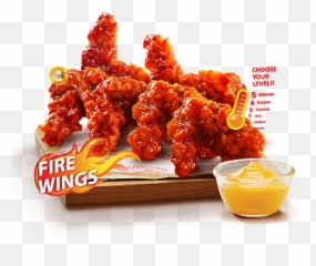 Fire Chicken Wings 6pcs Richeese Factory - Fire Chicken Wings Richeese Png,Fire Wings Png