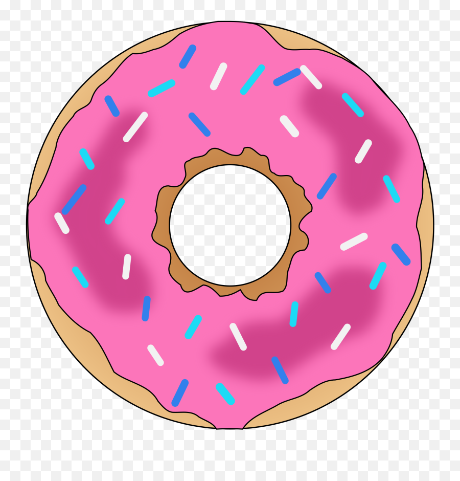 Clipart Png Donut - Pink Donut Clip Art,Donut Clipart Png