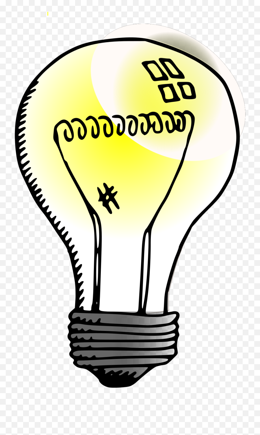 Incandescent Light Bulb Svg Vector - Transparent Background Lightbulb Clipart Png,Light Bulb Clipart Png
