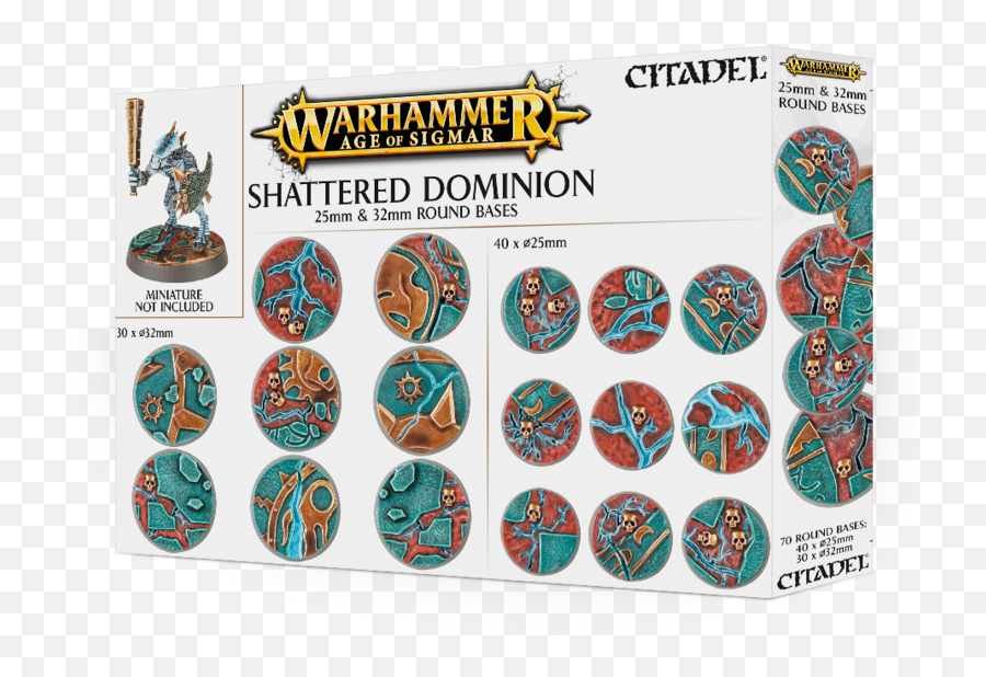 Aos 25 U0026 32mm Round Base - Shattered Dominion 25mm 32mm Round Bases Png,Age Of Sigmar Logo