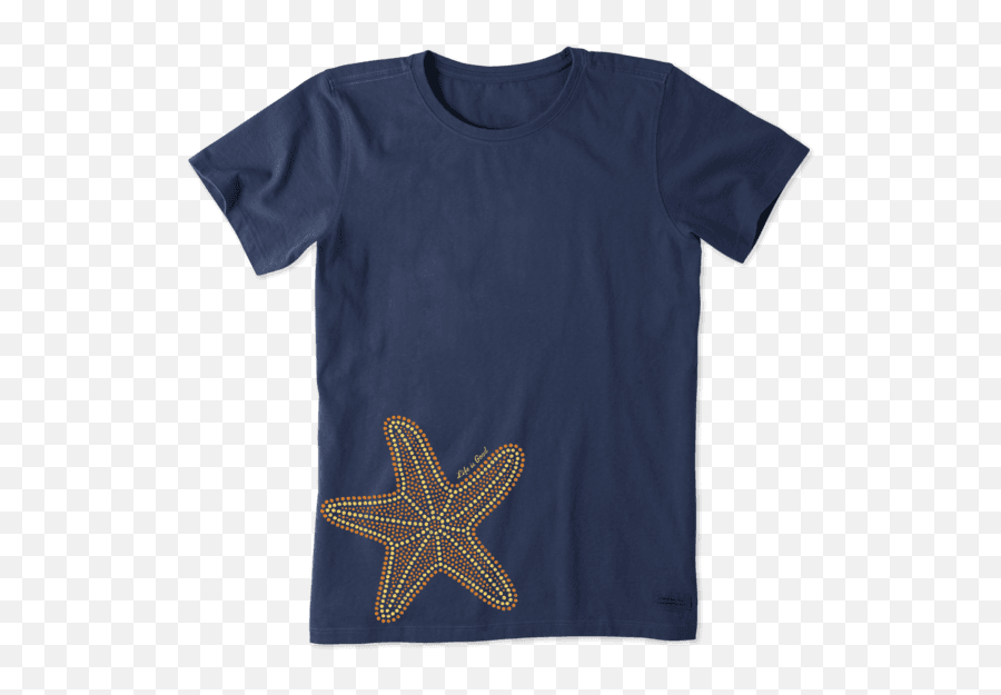 Womenu0027s Mosaic Starfish Crusher Tee Life Is Good Official - Life Is Good T Shirts Png,Blue Starfish Logo