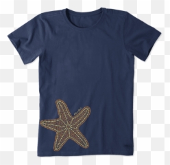 Womenu0027s Mosaic Starfish Crusher Tee Life Is Good Official - Life Is Good T Shirts Png,Blue Starfish Logo