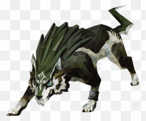 Download Hd Polygon Art Wolf Link By Wallacegamer - D8acehy Twilight Princess Wolf Link Png,Wolf Skull Png