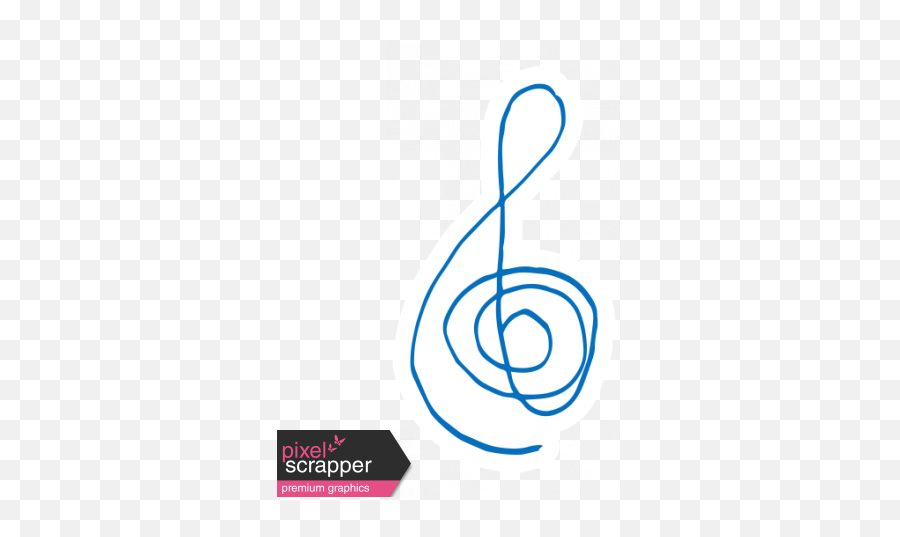 Art School Music Doodle Treble Clef 4 Graphic By Marisa - Language Png,Transparent Treble Clef