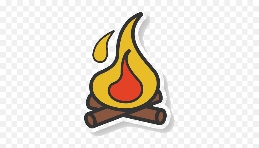 Campfire Icon Clipart Transparent - Vertical Png,Campfire Icon