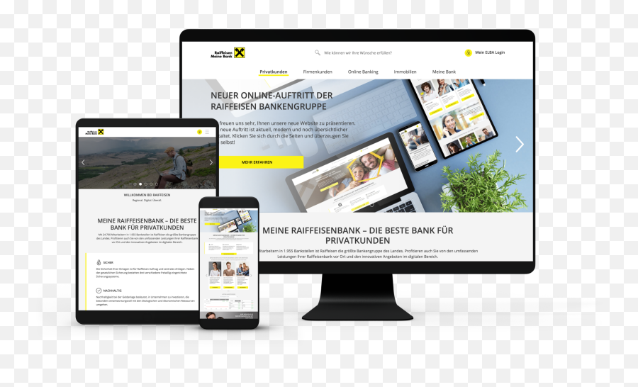 The Raiffeisen Website Has A New Look - Ecxio App Raiffeisen Meine Bank Png,Auftrag Icon