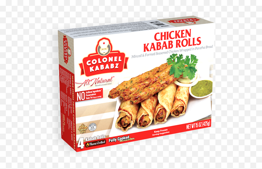 Chicken Kabab Rolls - Colonel Kababz Colonel Kababz Chicken Kabab Rolls Png,Egg Roll Icon
