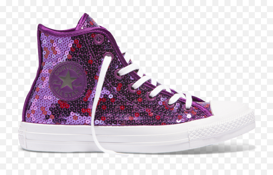 Download Chuck Taylor All Star Sequined High Top Icon Violet - Plimsoll Png,Top Icon Png