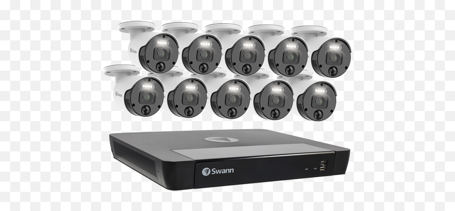 Master Series 4k Hd 10 Camera 16 Channel Nvr Security System - Swann Png,32 Degrees Icon X Review