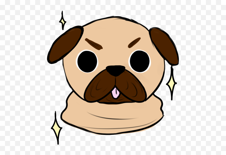 Pug Love Pugs Dogs - Pug Clipart Full Size Png Discord Puppy Emotes Transparent,Pug Transparent Background