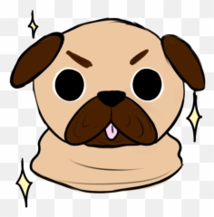 Pug Love Pugs Dogs - Pug Clipart Full Size Png Discord Puppy Emotes Transparent,Pug Transparent Background