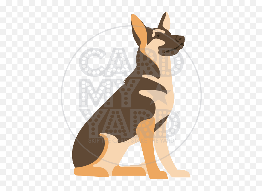 Card My Yard Irving Greetings For Any Occasion - Guard Dog Png,German Shepherd Icon