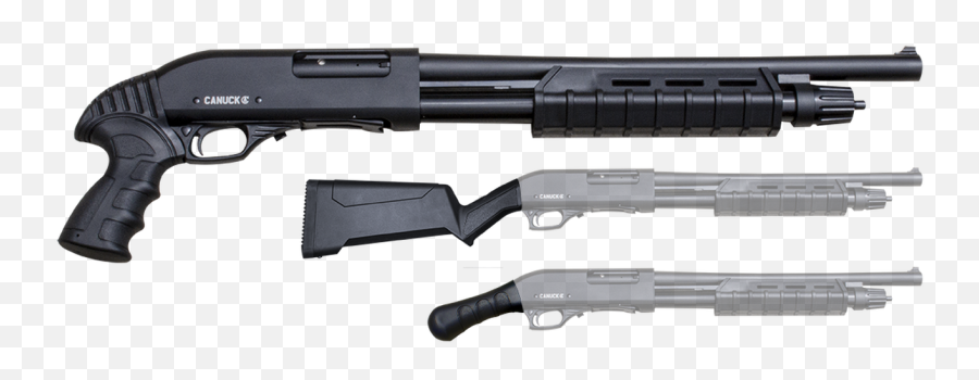 Canuck Enforcer 12ga Shotgun - 3 Stock Options Included Png,Shotgun Transparent