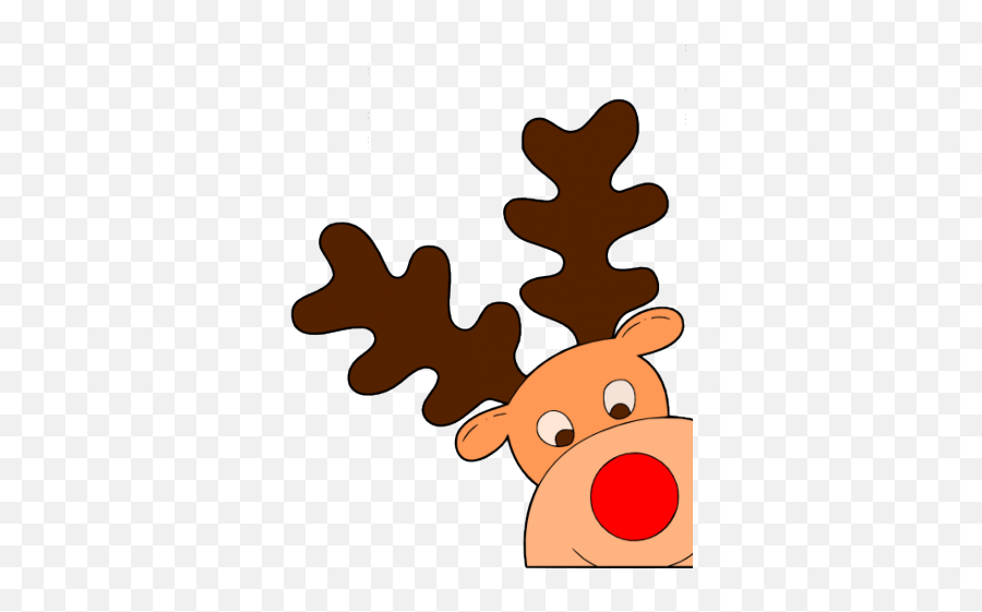 Download Reindeer Clipart Corner - Transparent Background Reindeer Clipart Png,Reindeer Clipart Png