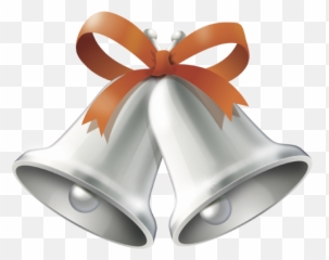 Silver Christmas Bell Image Transparent U0026 Png Clipart Free - Wedding Bells Background