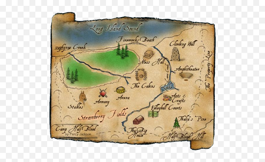 Greekcampers - Percy Jackson Maps Of Camp Half Blood Png,Camp Half Blood Logo