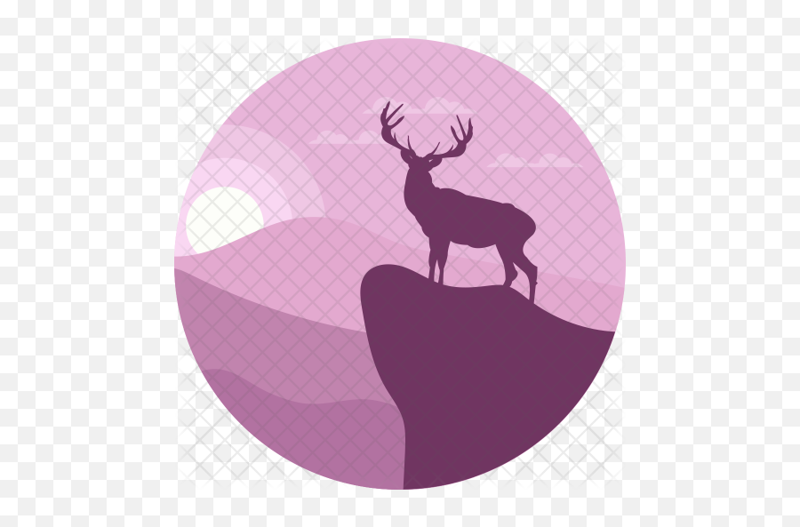 Caribou Icon Of Flat Style - Silhouette Png,Caribou Png