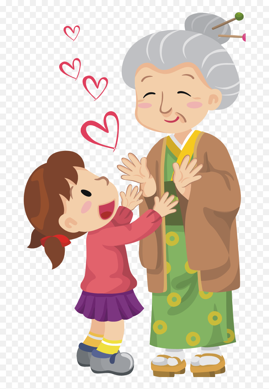 This my grandmother. Бабушка рисунок. Мультяшная бабушка с внуками. Мультяшная бабушка с внучкой. Внук с бабушкой мультяшная.