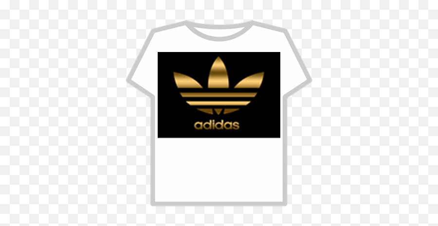 Adidas Logo Dourado - Roblox T Shirt Png,Old Adidas Logo