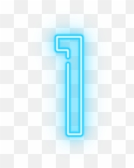 Download Neon Numbers Png Image - Light