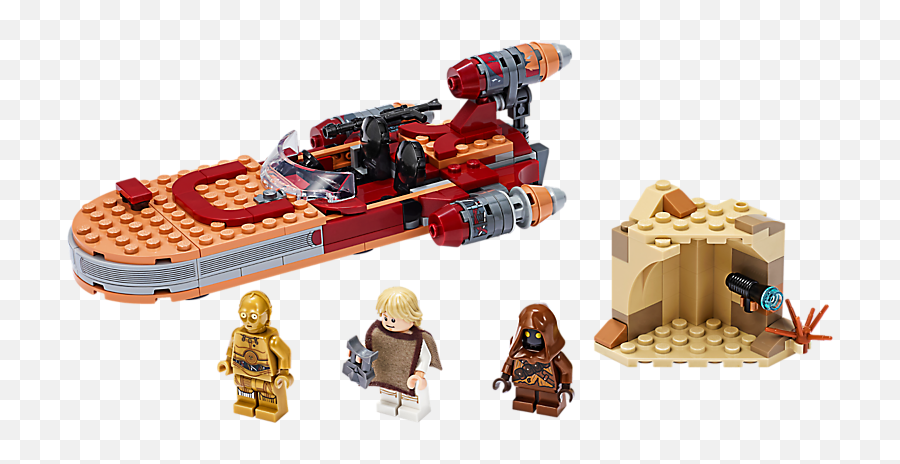 Luke Skywalkeru0027s Landspeeder - Kiddiwinks Online Lego Shop Lego Landspeeder Png,Luke Skywalker Png