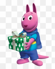 Download Austin Holding Christmas Present Transparent Png - Backyardigans