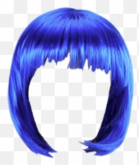 Haircut Clipart Wig Transparent Free For - Blue Wig Png