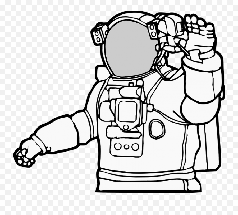 Astronaut - Png Space Suit Nasa Drawing,Astronaut Png