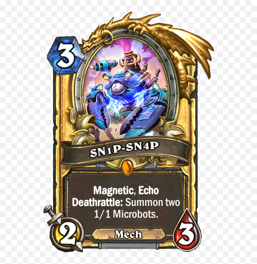 Mech Event Adds A Free Legendary - Snip Snap Hearthstone Card Png,Hearthstone Png