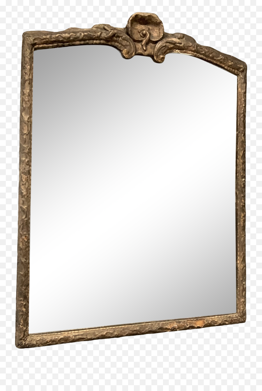 Antique Mirror With Ornate Wood Frame - Picture Frame Png,Ornate Frame Png