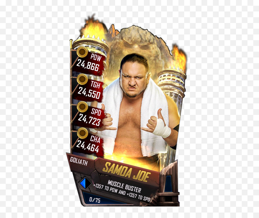 Samoa Joe - Wwe Supercard Drew Mcintyre Png,Samoa Joe Png