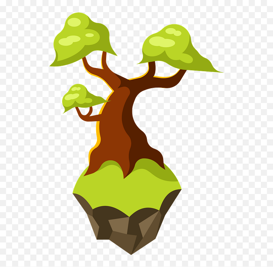 Tree Flying Island Clipart - Clip Art Png,Island Transparent