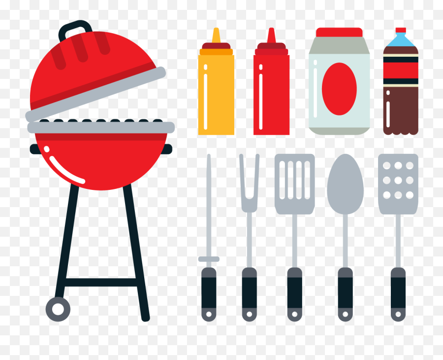 Barbecue Picnic Flat Design Icon - Barbecue Png,Bbq Png