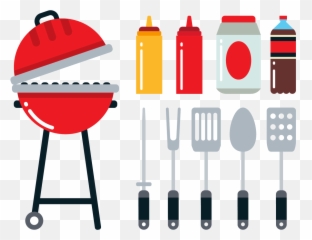 Barbecue Picnic Flat Design Icon - Barbecue Png,Bbq Png