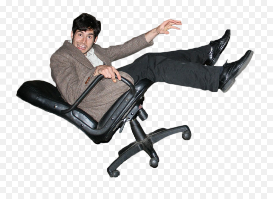 Man Falling Backwards In An Office Png Person