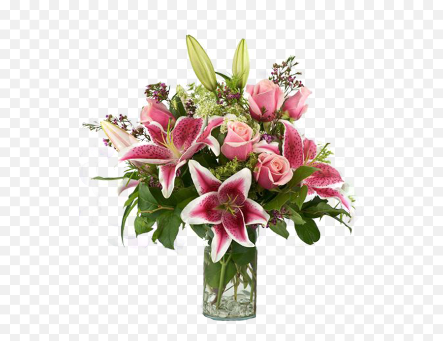 Roses And Lilies - Download Png,Lillies Png