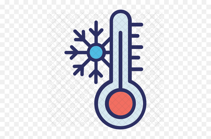 Cold Weather Icon Of Colored Outline - Snow Icon Png,Weather Icon Png