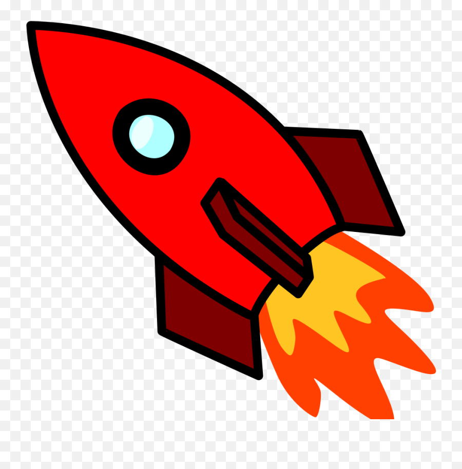 Red Left - Rockets Clipart Png,Rocketship Png