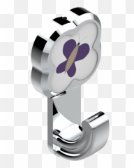 Single Robe Hook A7d - 508 U2014 Capucine Mauve Butterfly Gold Stainless Steel Png,Gold Butterfly Png
