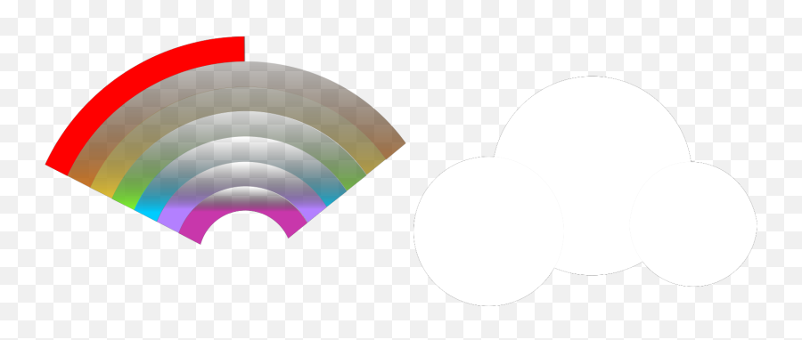 Cloud Rainbow Svg Vector Clip Art - Svg Clipart Color Gradient Png,Rainbow Clipart Png