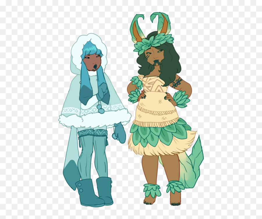 Glaceon Png - Leafeon And Glaceon Human,Leafeon Png