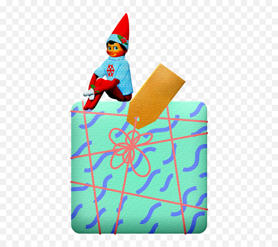 Christmas Gift Gnome Elf - Free Image On Pixabay Child Art Png,Elf On The Shelf Png