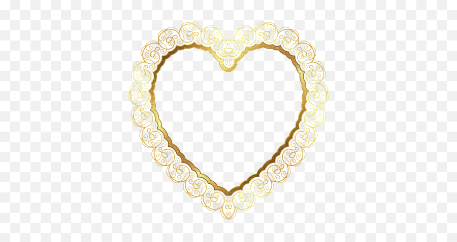 Download Hd Kaz Creations Deco Border Heart Love Gold Frames - Transparent Background Gold Border Png,Gold Frames Png