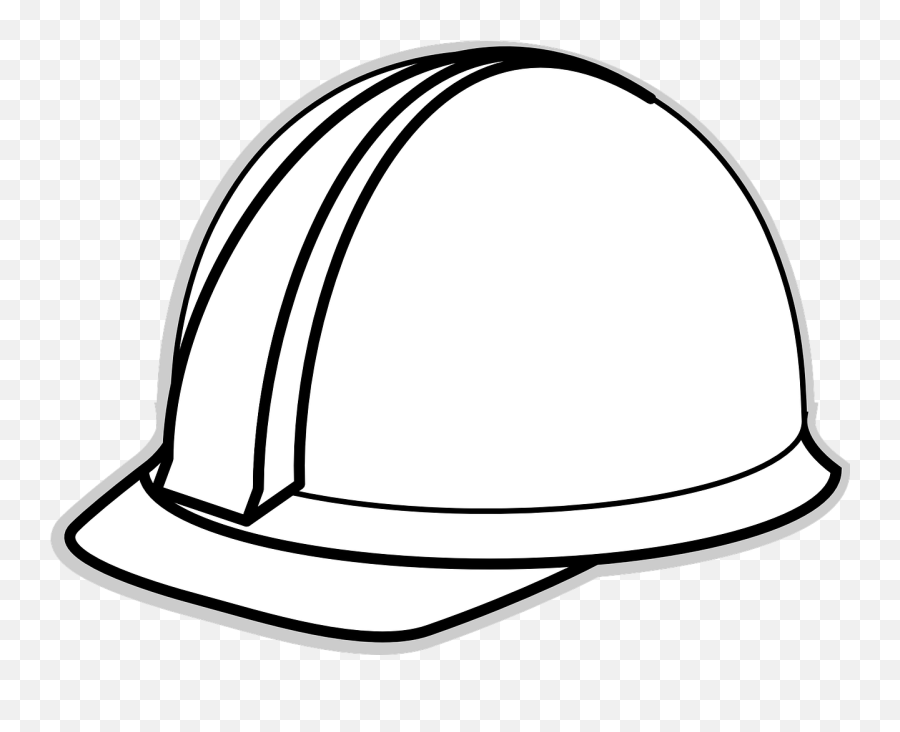Safety Helmet Construction Hard - White Hard Hat Clip Art Png,Construction  Helmet Png - free transparent png images 