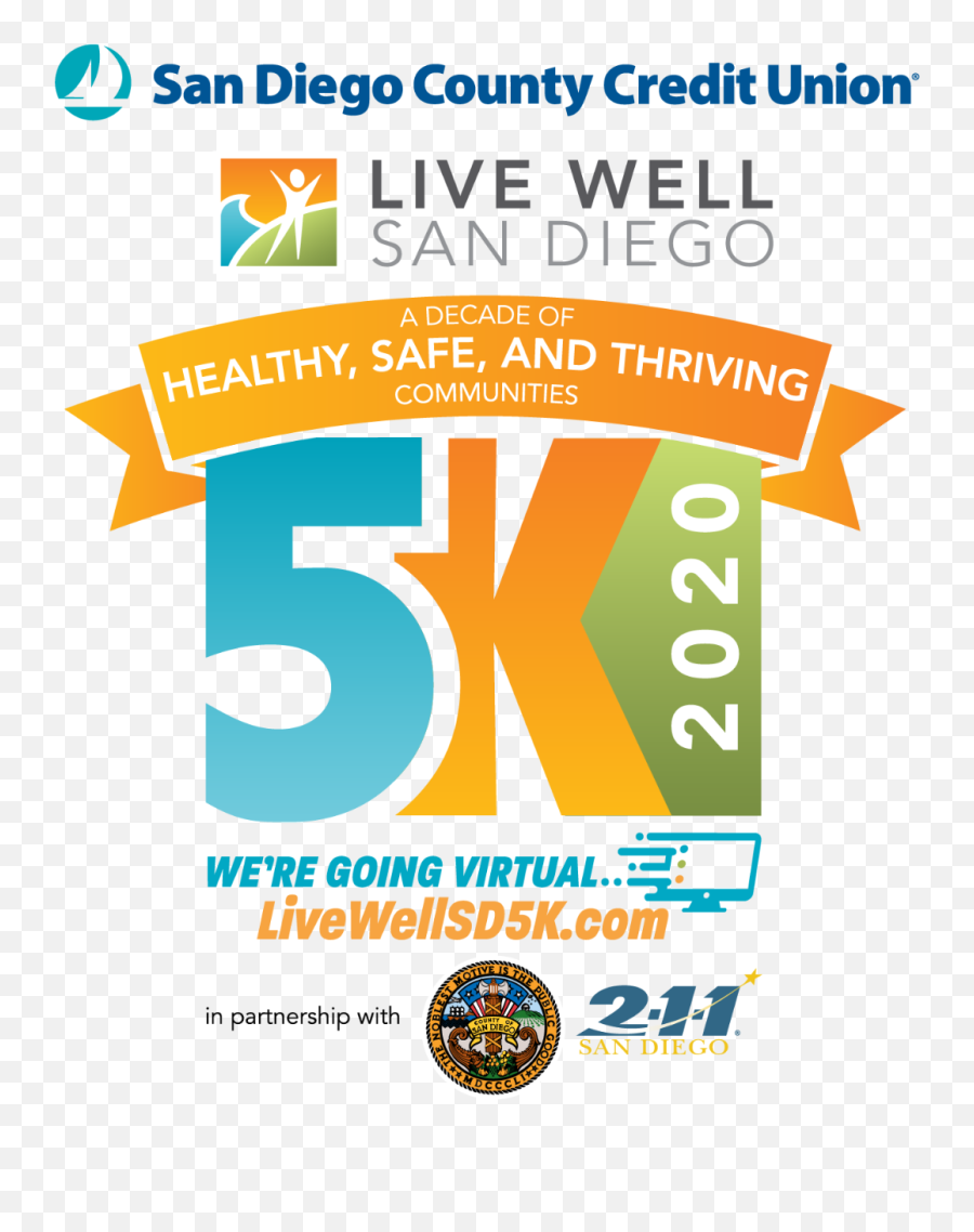 Live Well San Diego 5k - Live Well San Diego Png,San Diego Png