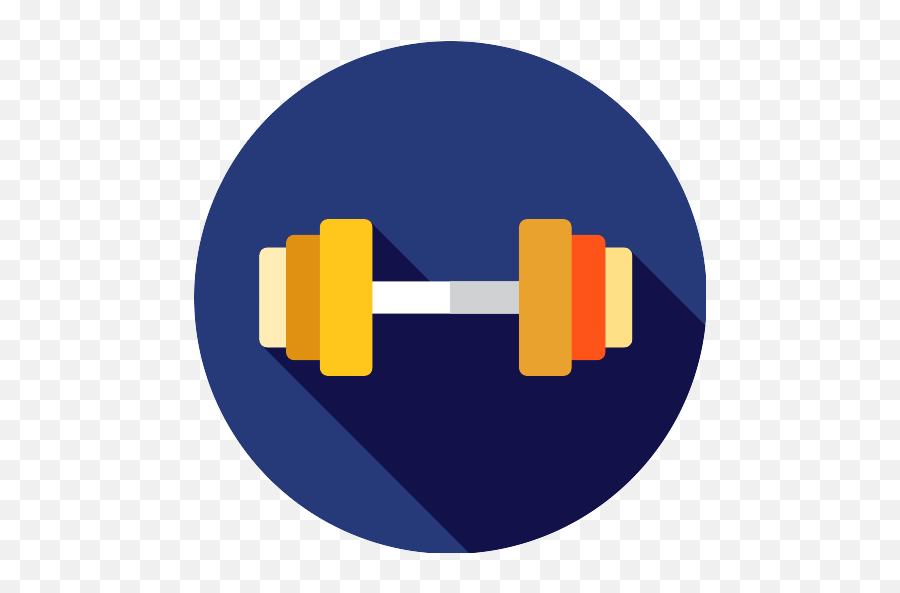 Dumbbell Training Vector Svg Icon - Dumbell Png Icon Round,Dumbbell Icon
