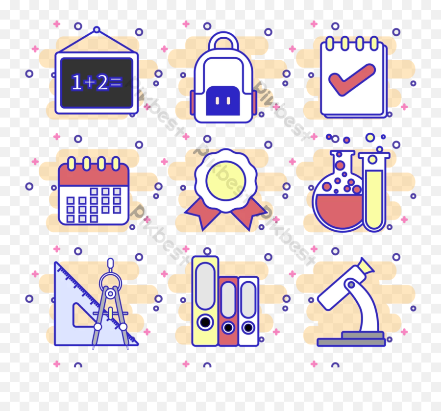 School Student Supplies Web Icon Vector - Networking Hardware Png,Web Icon Vector