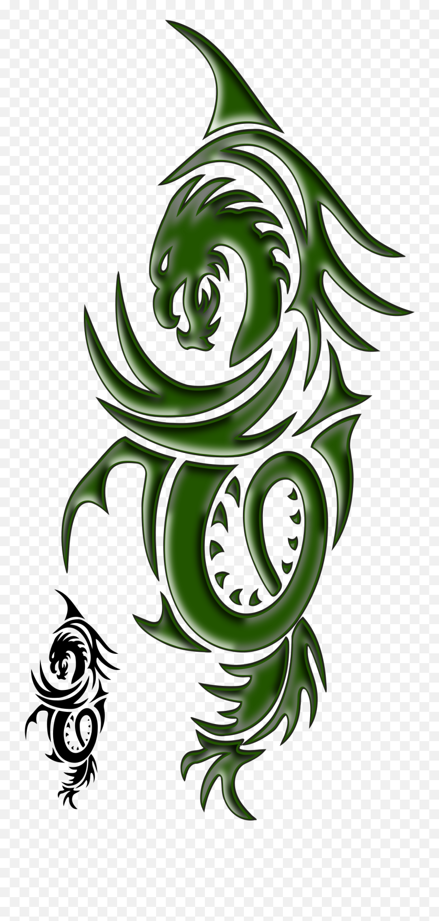 Dragon Tattoo Png Transparent Image 2 - Free Transparent Dragon Tattoo,Tattoo Png Transparent