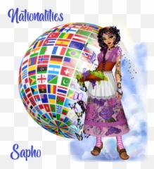 Fashion Girls Game And For - Flags In Circle Png
