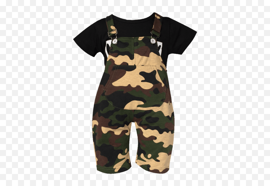 Baby Camo Overalls Set - Day Dress Png,Overalls Png